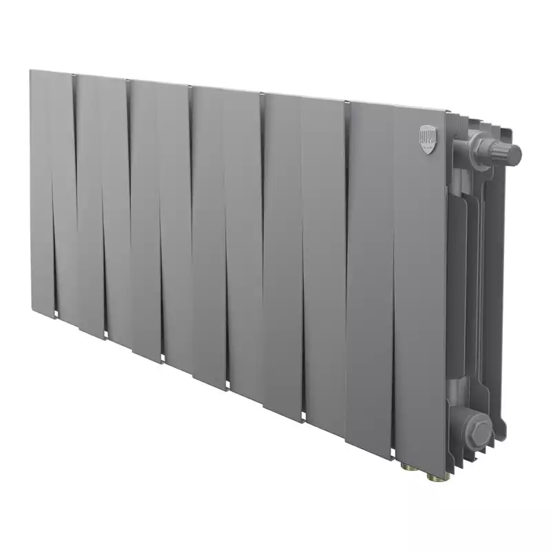 Радиатор биметаллический Royal Thermo PianoForte 300 Серебристый VR80 - 12 секц.