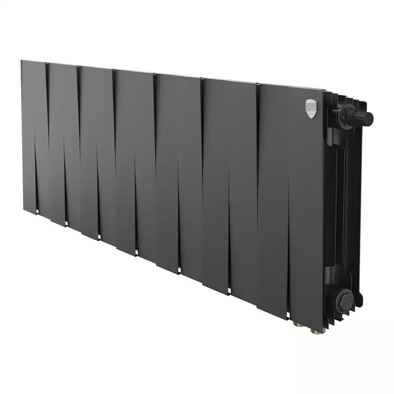 Радиатор биметаллический Royal Thermo PianoForte 300 Чёрный VR80 - 14 секц.