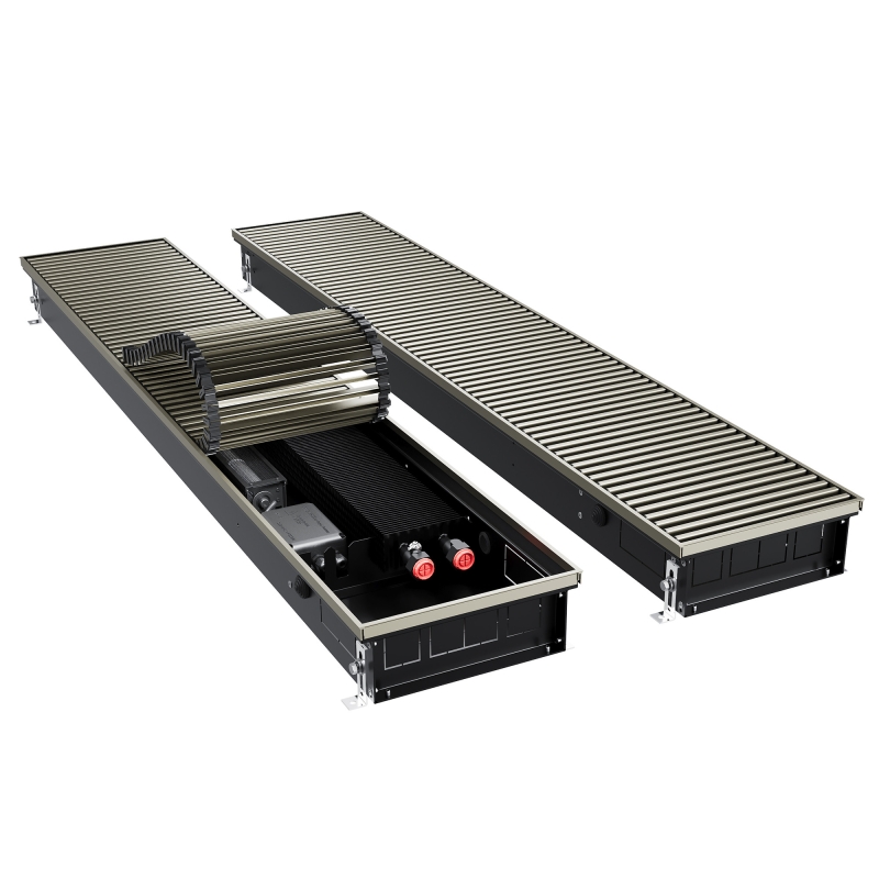 Конвектор внутрипольный Royal Thermo ATRIUM TURBO-90/250/1400-DG-U-LB