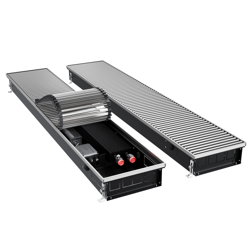 Конвектор внутрипольный Royal Thermo ATRIUM TURBO-90/250/2200-DG-U-NA
