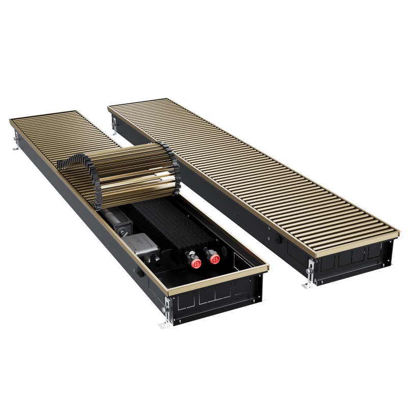 Конвектор внутрипольный Royal Thermo ATRIUM TURBO-90/250/2300-DG-U-AU