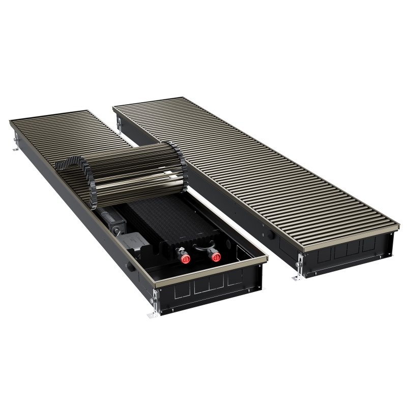 Конвектор внутрипольный Royal Thermo ATRIUM TURBO-90/300/1500-DG-U-DB
