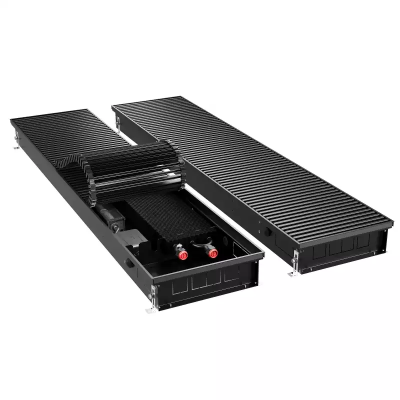 Конвектор внутрипольный Royal Thermo ATRIUM TURBO-90/300/800-DG-U-BL