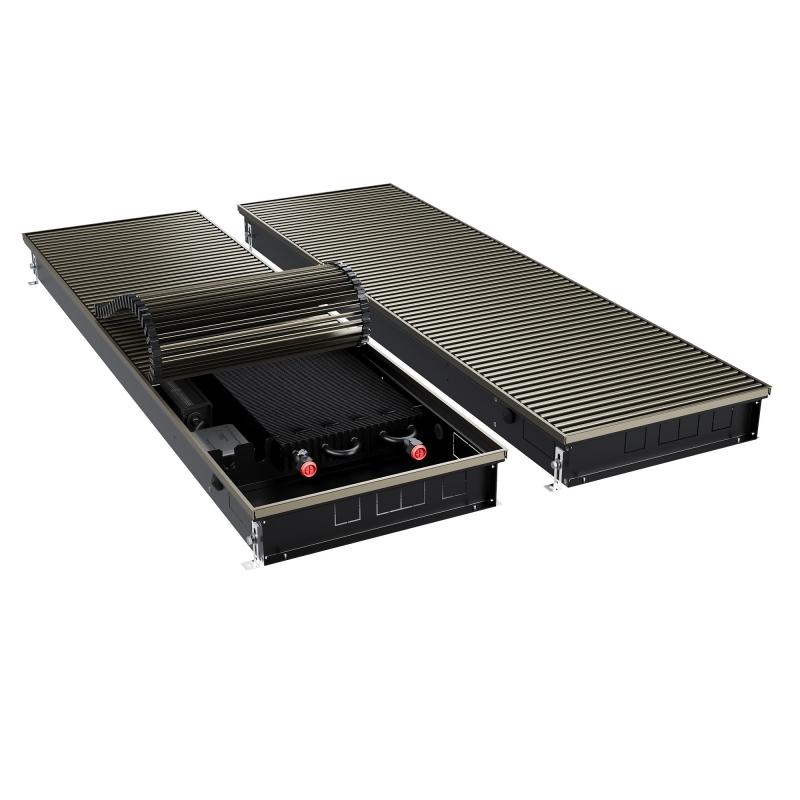 Конвектор внутрипольный Royal Thermo ATRIUM TURBO-90/400/1900-DG-U-DB