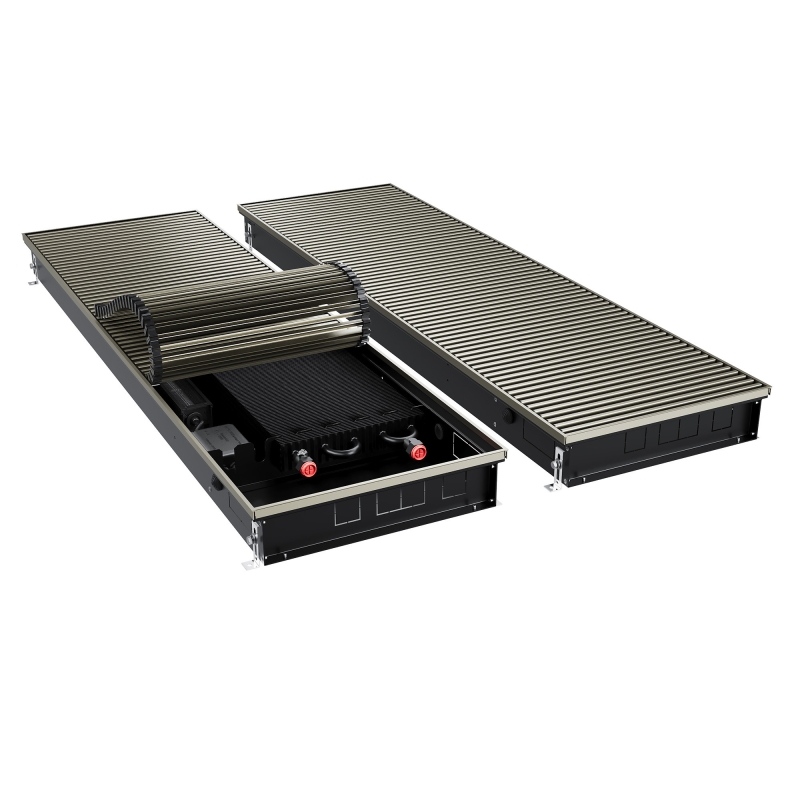 Конвектор внутрипольный Royal Thermo ATRIUM TURBO-90/400/2900-DG-U-LB
