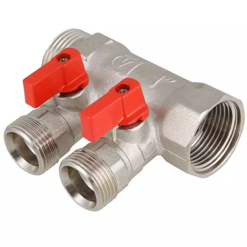 Коллектор VALTEC VTc.580.N.0502 с отсек. кранами НР 3/4