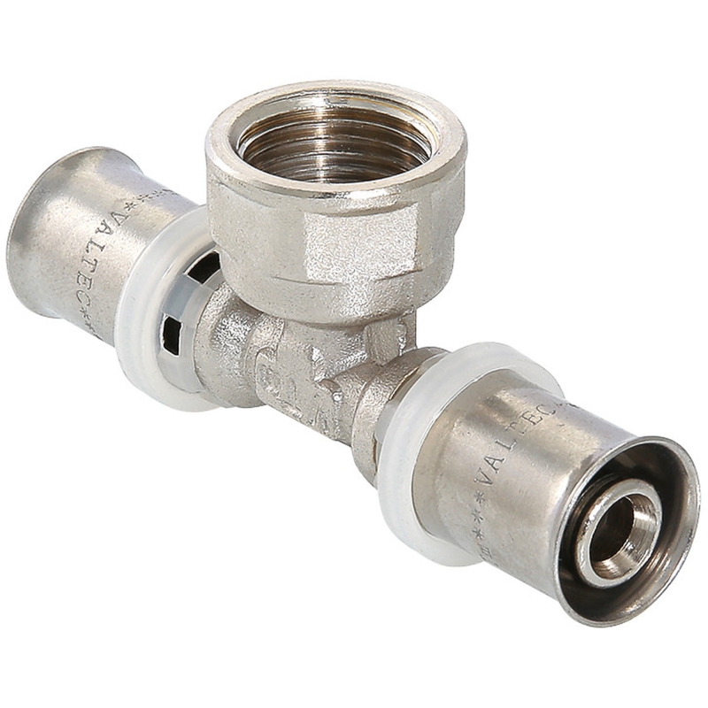 Тройник пресс Valtec VTm.232.N.160416 ВР 16х1/2