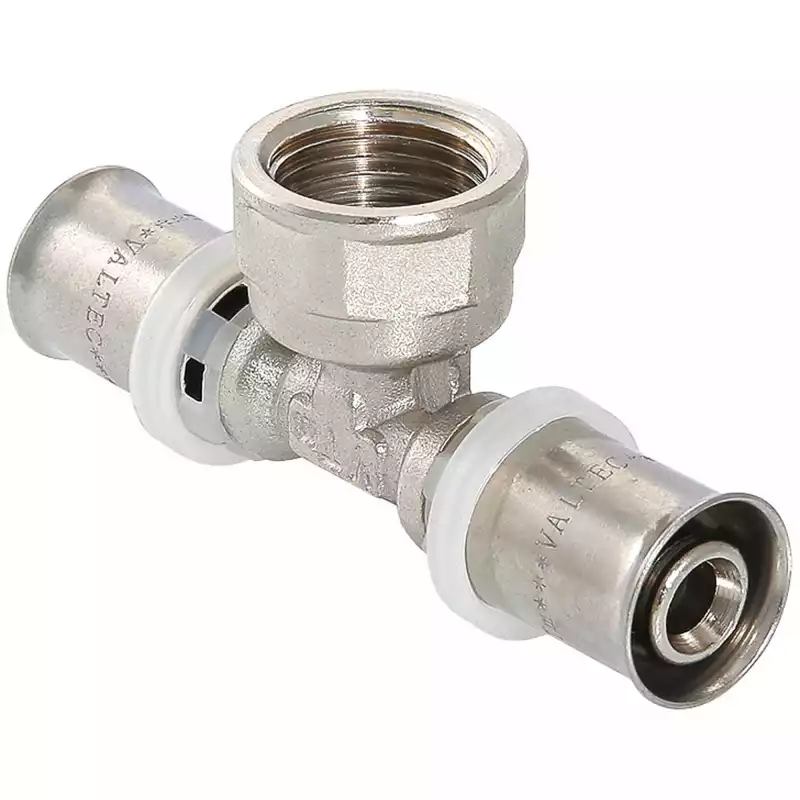 Тройник пресс Valtec VTm.232.N.160416 ВР 16х1/2