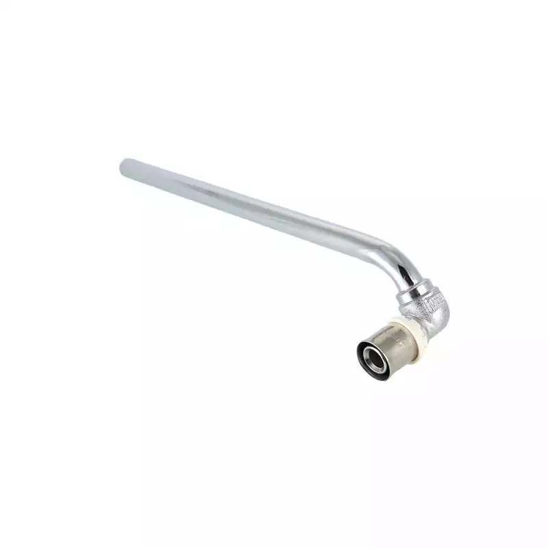 Угольник пресс Valtec VTm.281.RN.001615 с хром трубкой правый 16х15 30см