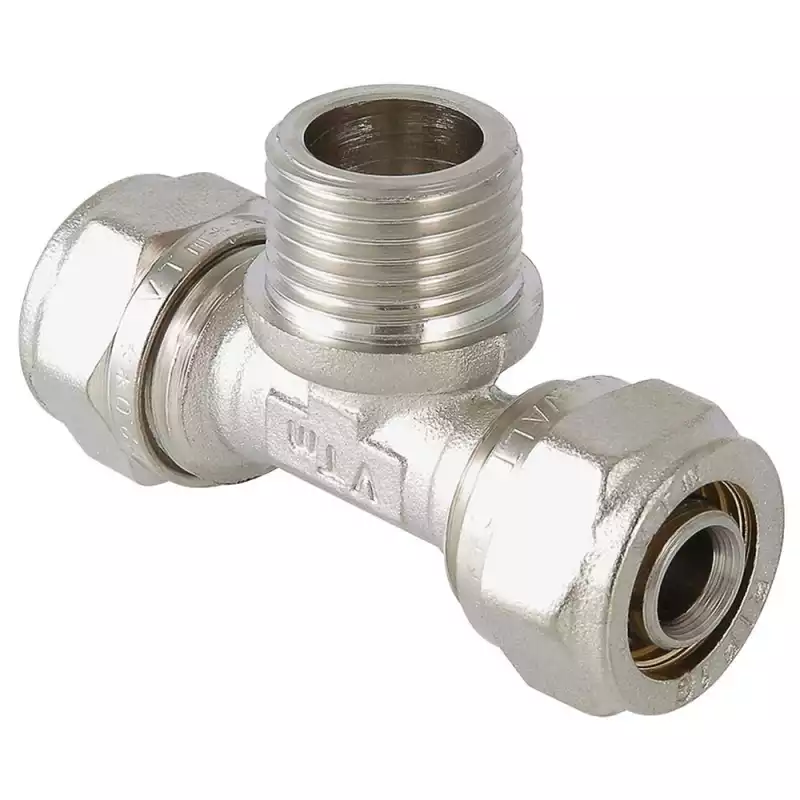 Тройник обжимной Valtec VTm.333.N.200420 НР 20x1/2x20