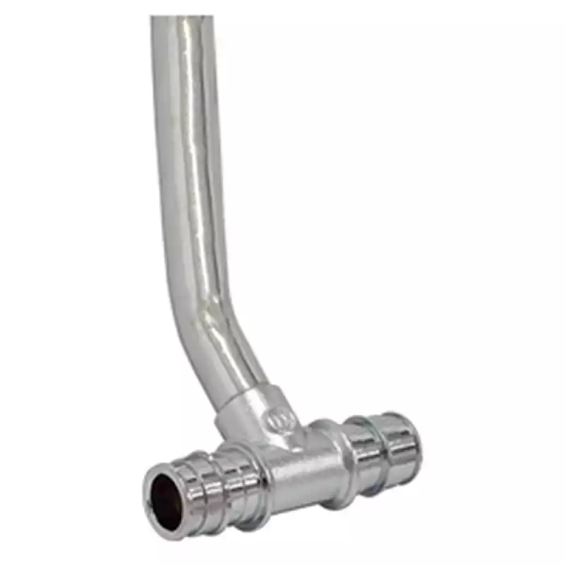 Тройник для подключения радиатора латунь 16*15*250 для PE-X (Giacomini GX158)