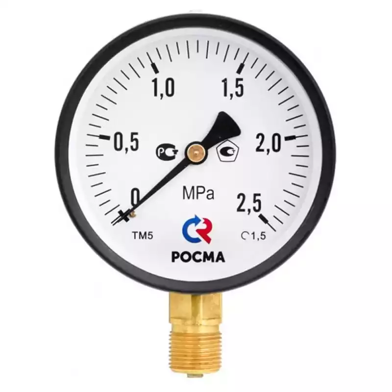 Манометр Росма ТМ-510Р.00 радиальный Дк100мм 0-0,6 МПа кл.1,5 G1/2