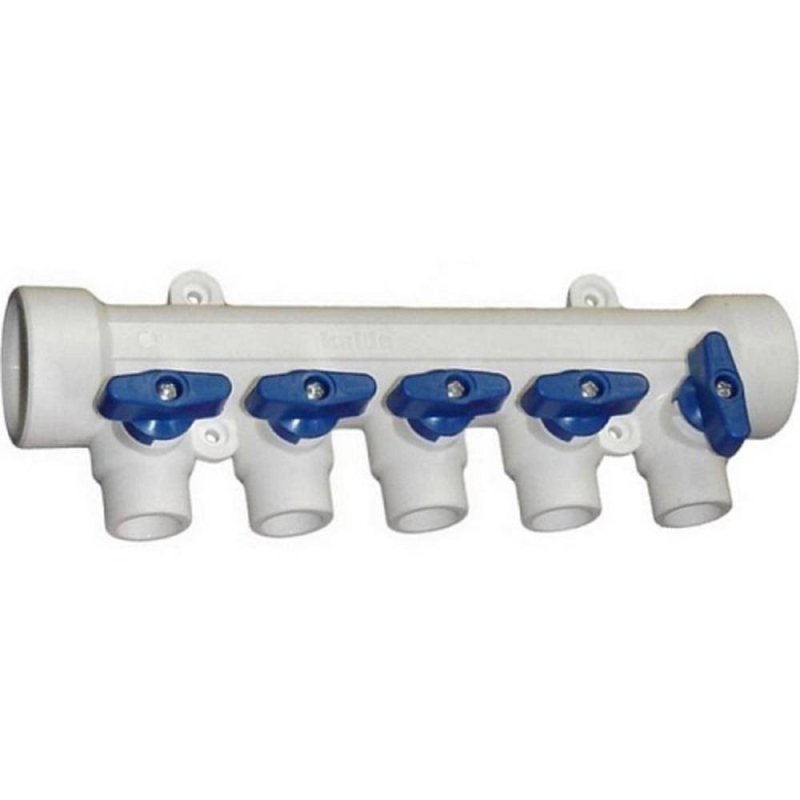 Коллектор TEBO бел. PP-R 40x20х5 вых. универсальный (2/8), арт. 030091274