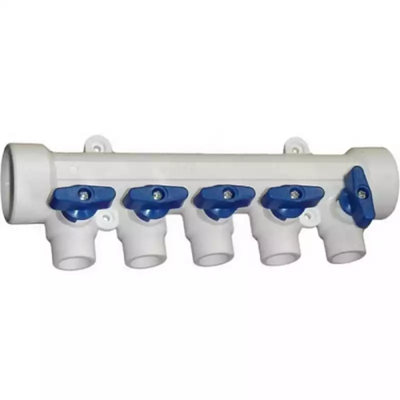 Коллектор TEBO бел. PP-R 40x20х5 вых. универсальный (2/8), арт. 030091274