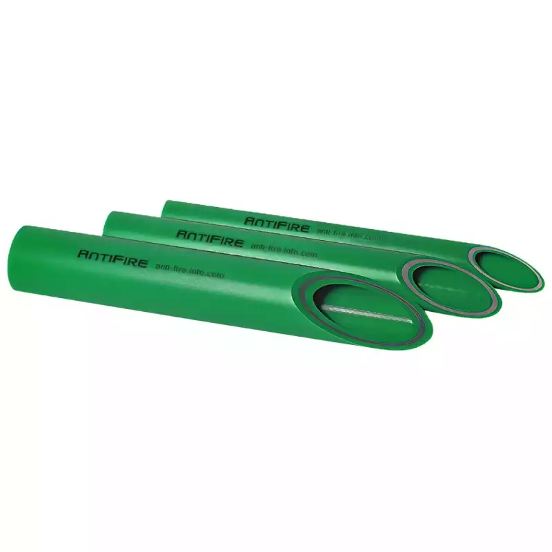 Труба PP-R AntiFire FR FireResistant SDR 9 D63 L4м Green