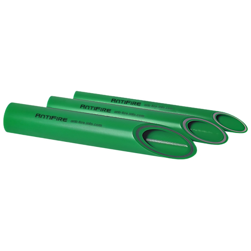 Труба PP-R AntiFire FR FireResistant SDR 17 D200 L3м Green