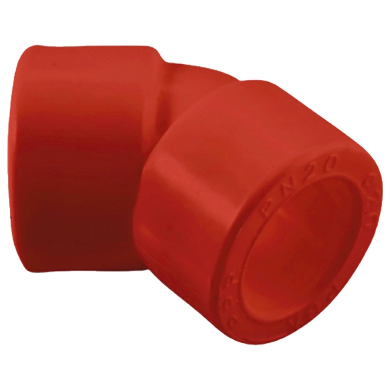 Угольник ПП AntiFire 45гр D32 Red 051114