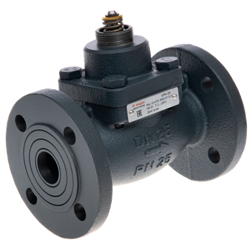 Клапан регулирующий РИДАН VFM-2R PN25 15/1,0