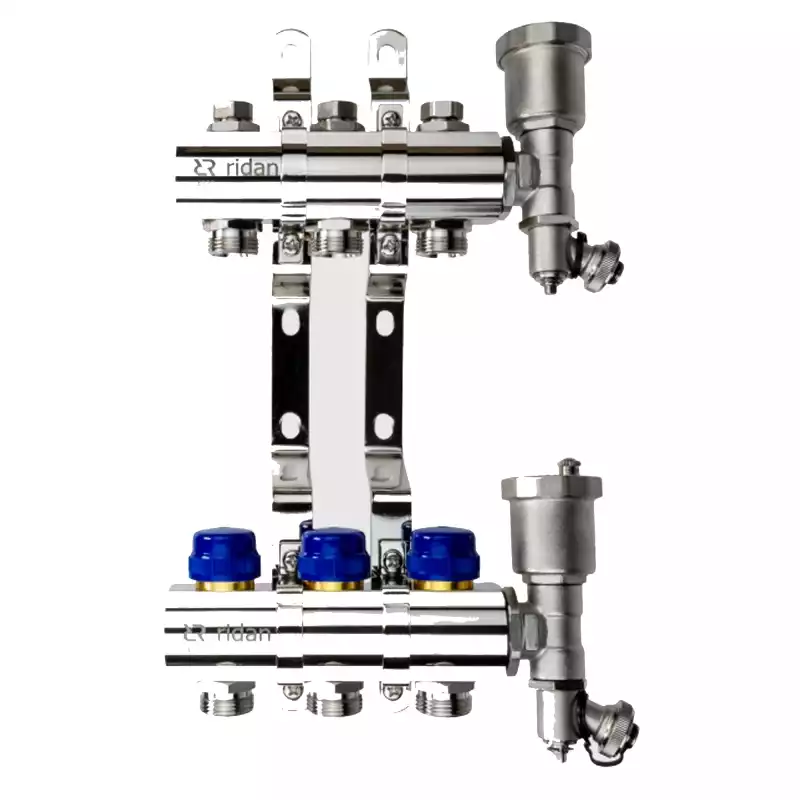 Группа коллекторная РИДАН FHF-12R set: коллектор + кронштейн + торцевая секция
