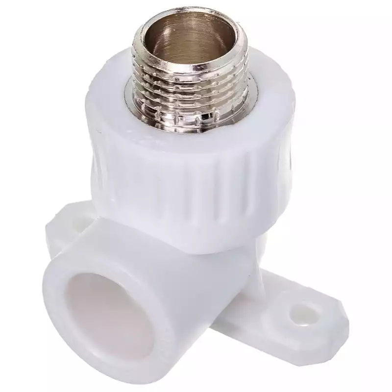 Угольник PP-R РТП комб. с креплен. D 20х1/2