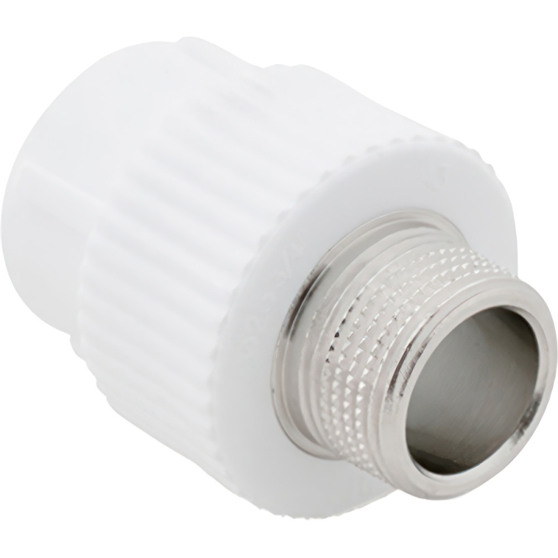 Муфта комбинированная, бел. PP-R D 20х1/2