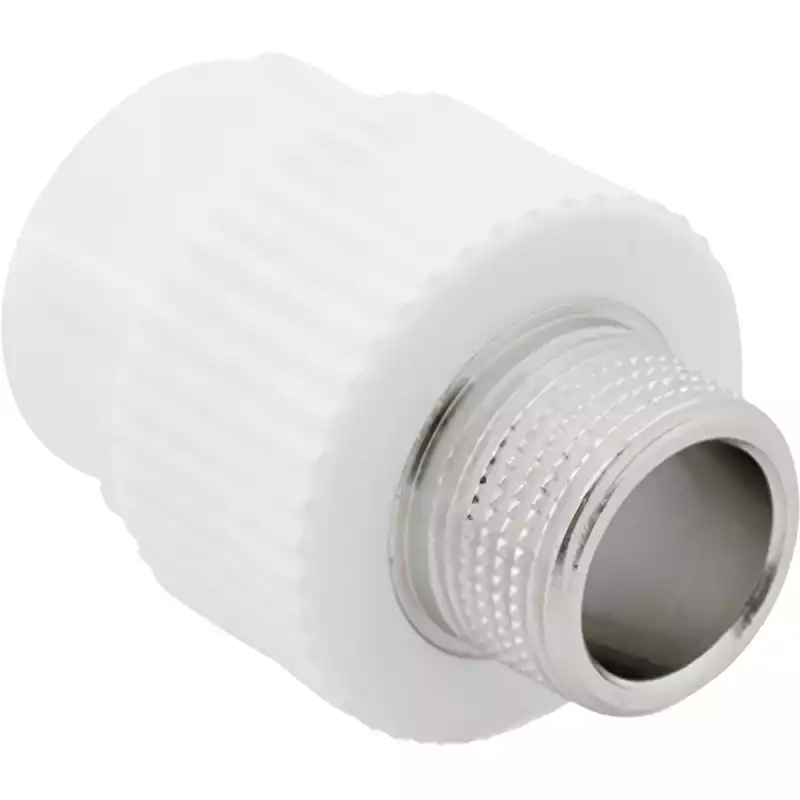 Муфта комбинированная, бел. PP-R D 20х1/2