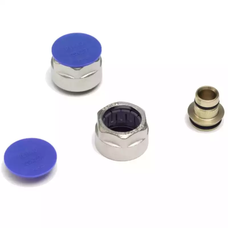 Соединение REHAU резьбозажимное flex/pink+ 16х2,2x3/4
