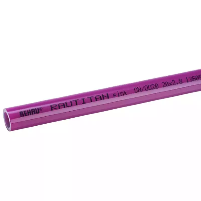 Труба универсальная REHAU RAUTITAN pink+ 25х3,5, метр, (50)