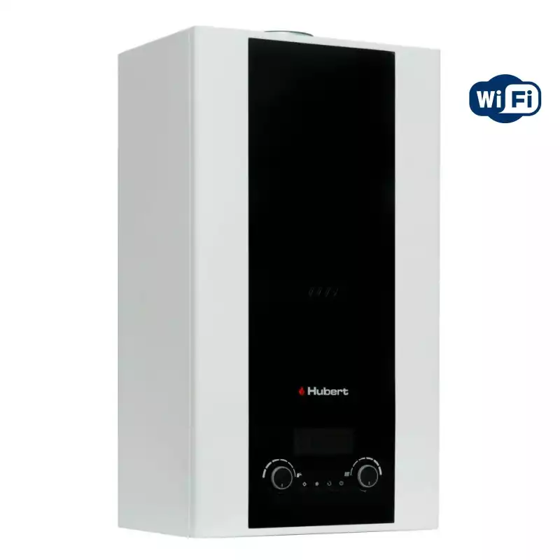 Котел газовый HUBERT AGB 35 WLB настенный, 1 конт., закр.кам.сгор. с трехход. клап., Wi-Fi
