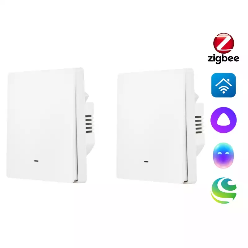 Комплект два умных одноклавишных выключателя HOMMYN 2SWZBNN01W