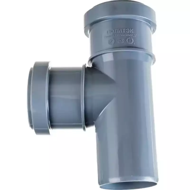 Тройник Политэк Пайп 50х50/87,5гр. ВК (50)