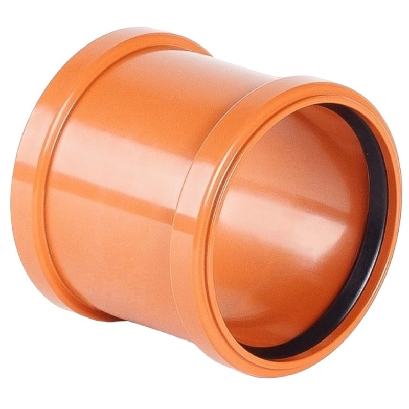 Муфта ХЕМКОР надвижная НПВХ (PVC-U) 200 SN4