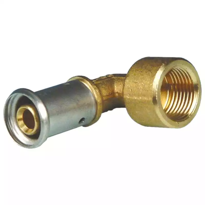 Угольник HENCO 90гр ВР латунь пресс, 20x3/4