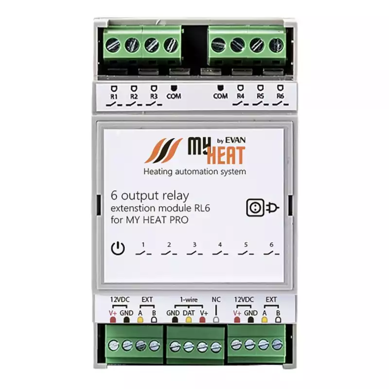 Блок релейный расширения MY HEAT RL6