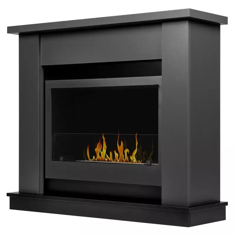 Каминокомплект:Биокамин Firelight BFP/P-1015 XS+Canto Long графит, черный