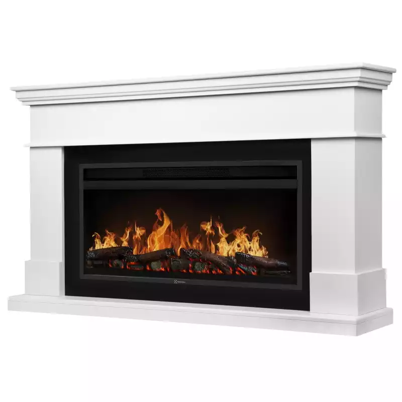 Каминокомплект: Очаг Electrolux EFP/P-3620LS, портал California 42/40/36, белый