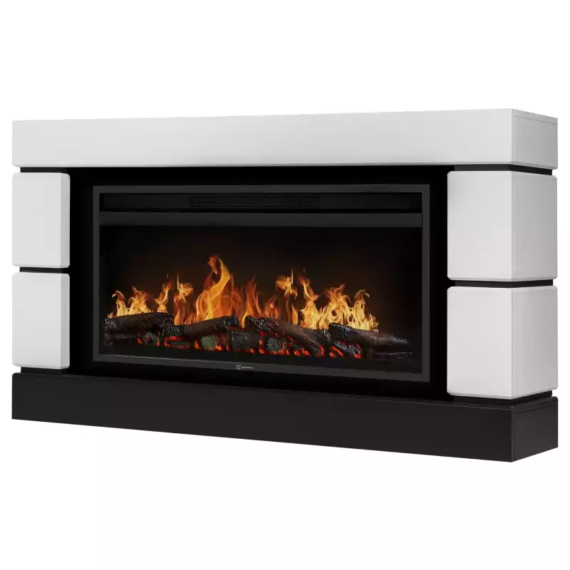 Каминокомплект: Очаг Electrolux EFP/P-3620LS, портал Moderno 42/40/36, белый
