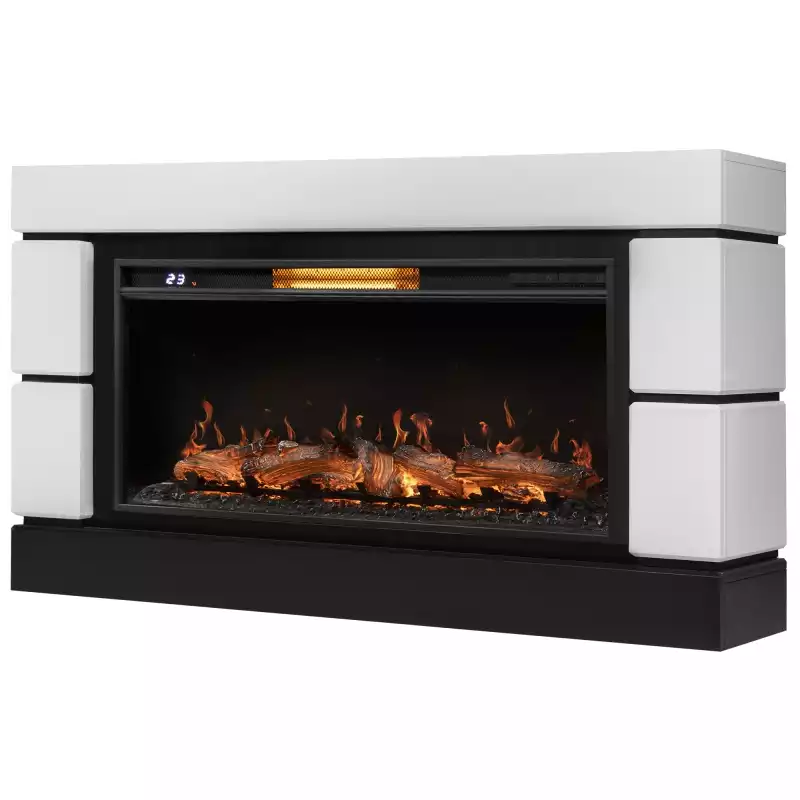 Каминокомплект: Очаг Royal Thermo Aurora RTFP/P-AR40LS, портал Moderno 42/40/36, белый