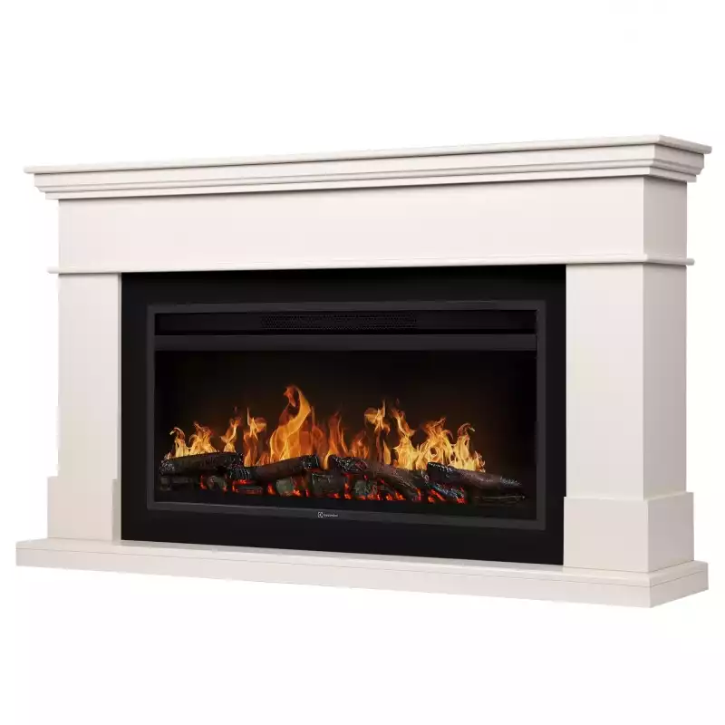 Каминокомплект: Очаг Electrolux EFP/P-4220LS, портал California 42/40/36, молочный