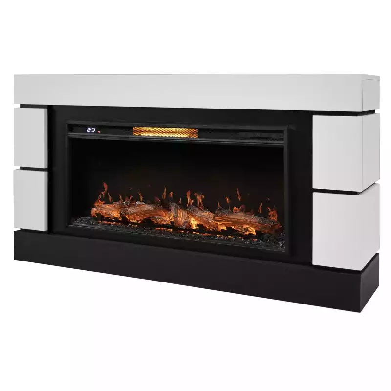 Каминокомплект: Очаг Electrolux EFP/P-4220LS, портал Moderno 42/40/36, белый, р/в
