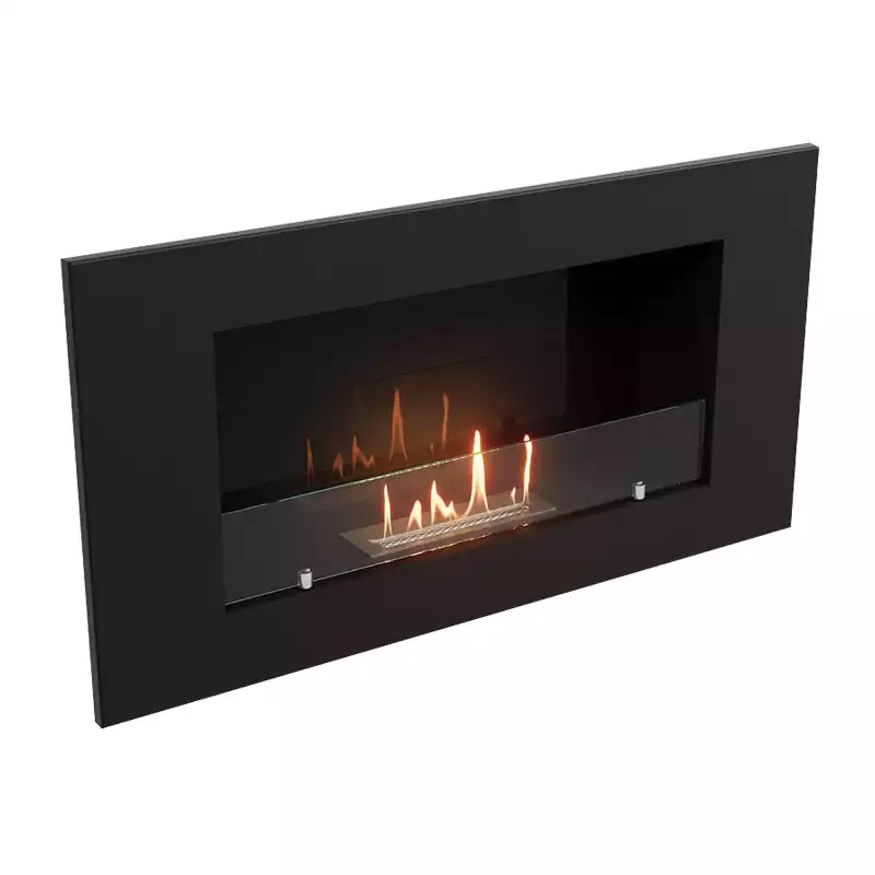 Каминокомплект:Биокамин Firelight BFP/W-90+Набор керамических камней М, черные